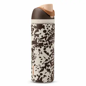 Owala 32oz Insulated Water Bottle, Leak Proof Flip Straw Lid, Stainless Steel Thermal Flask, BPA Free, Aesthetic Cow Print, Gym Bottle, Gift for Her, Gift for Him, Trending 2026