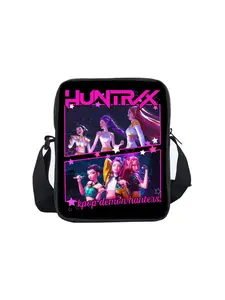 Huntress Girl Group Pattern Printed Single-Sided Small Crossbody Messenger Bag