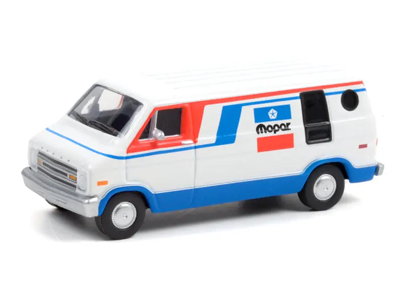 1976 Dodge B-100 Mopar (Blue Collar) Series 9 Diecast 1:64 Scale Model - Greenlight 35200C, Model Cars, Scale Model Diecast Toys