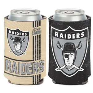 Las Vegas Raiders Nfl Vintage Can Cooler Two-sided Design
