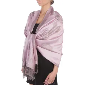 Sakkas Two Tone Rose Pashmina Scarf / Stole / Wrap
