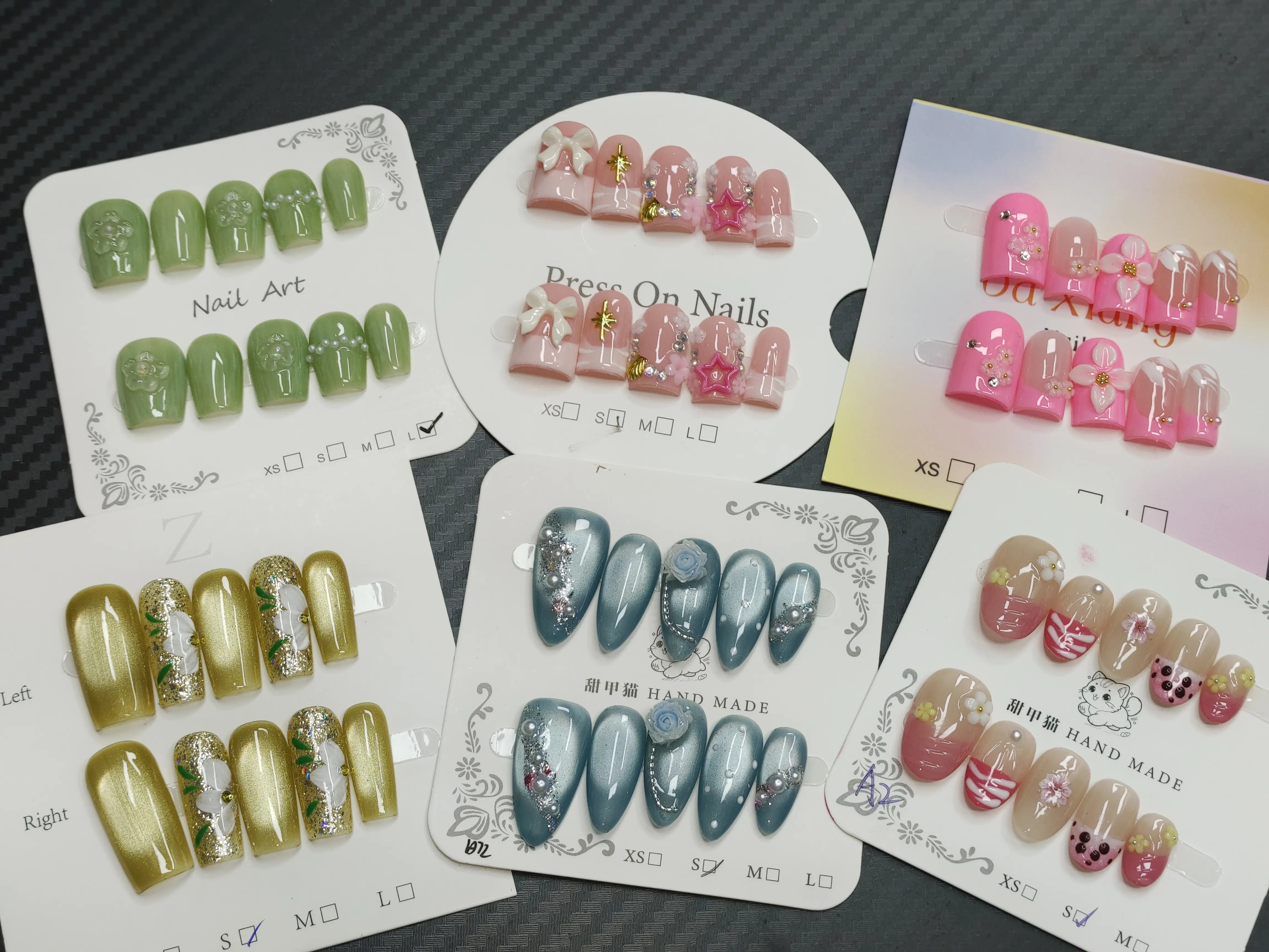 Canvy(7786)gc.Press On Nails Mystery Box | 15 Sets Reusable Fake Nails, $30 with FREE SHIPPING