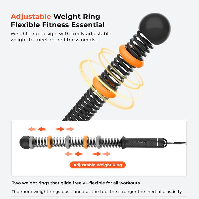 AerVital 2026 New Cordless Battle Ropes for Home Gym, Cordless Training Rope Fitness Equipment for Men & Women, No-Jump Full-Body Exercise, Weighted Workout Ropes for HIIT, Ideal for Fitness Enthusiasts Workout Equipment Training Equipment & Festival Gift