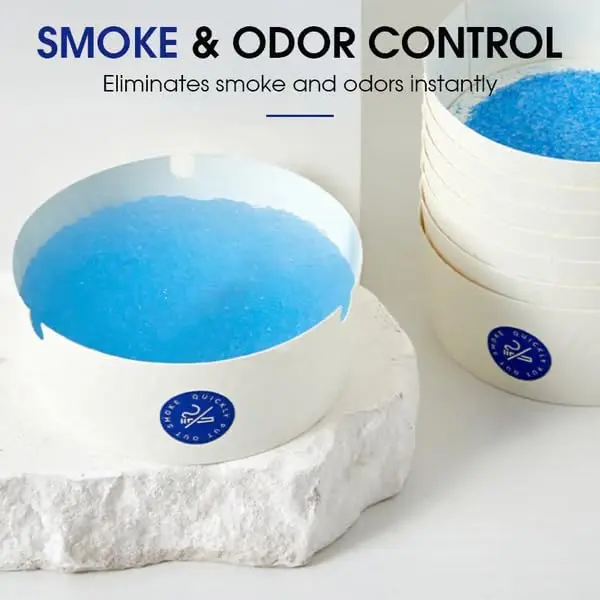 25 Pcs High-end Disposable Paper Ashtrays Portable Thickened Smokeless Ashtray With Ash Absorbing Balm Suitable for Offices Living Rooms Bedrooms etc