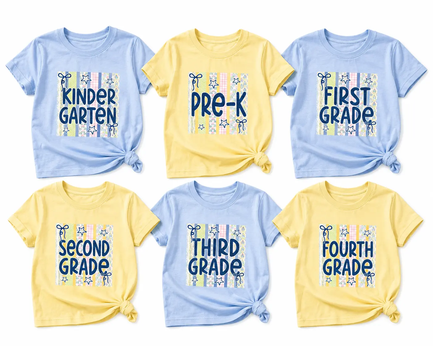 Comfort Colors Preppy Back To School Shirt, Coquette First Day Of School Tee, Girly Bow Pencil Teacher Shirt, Pre K–4th Grade Outfit, Full Size, Full Color