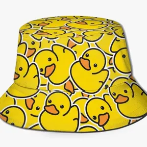 Duck Fisherman’s Hat, Going Out Bucket hat for vacation. Outdoor wide brim sun protection hat for Teens, Men and Women.