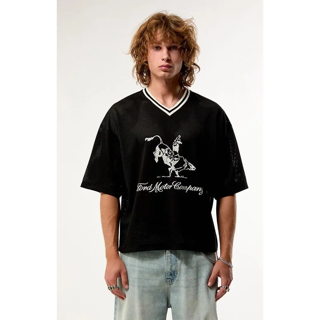 FORD Men's Heritage Cropped Football Jersey - Multicolor