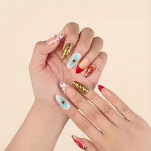 Unailty | Heart Signal | Professional Salon-Quality Handmade Press-On Nails | High-Strength & Durable | Reusable