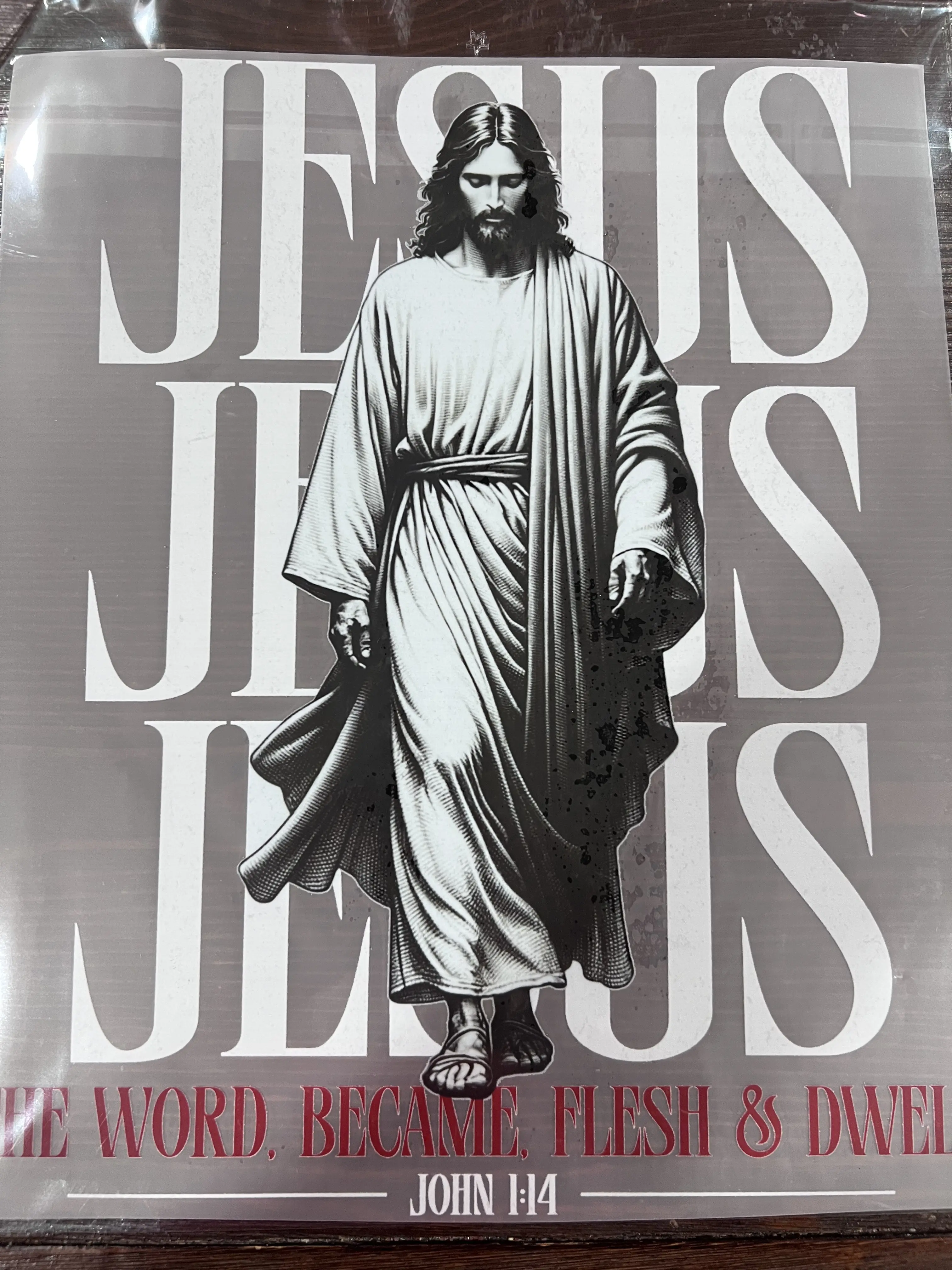 JESUS WALKING DTF PRINTING