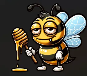 Baked Bee Ready to Press Heat Transfer DTF Transfer Direct to Film for Cotton & Polyester Garments 300-320°F Press Settings