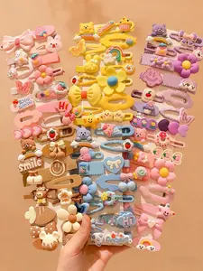 14pcs Colorful Multi-Element Cute Girl Hair Clips, Adorable Hair Accessory Set for Girls, Perfect for Styling and Gifting, Cute Hair Accessories