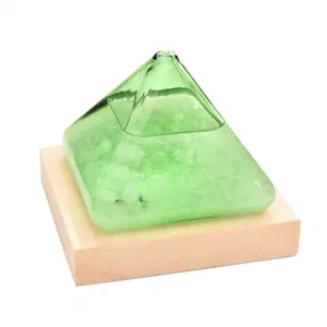 Weather Predicting Storm Glass - Antique Pyramid Forecasting Bottle,  Unique Birthday Gift & Desk Decor