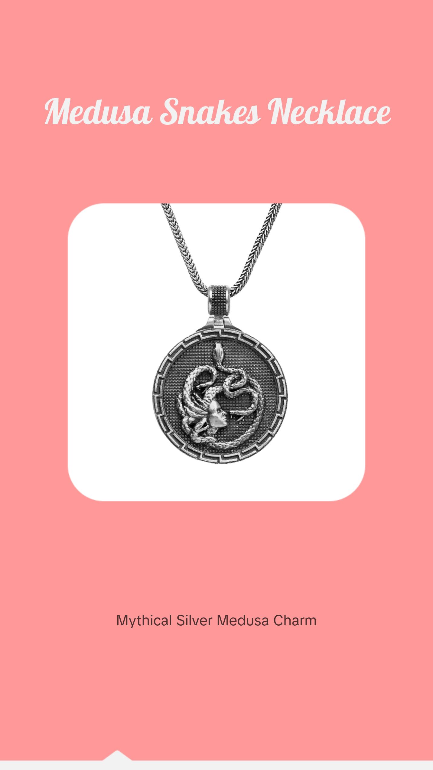 Medusa Snakes Necklace