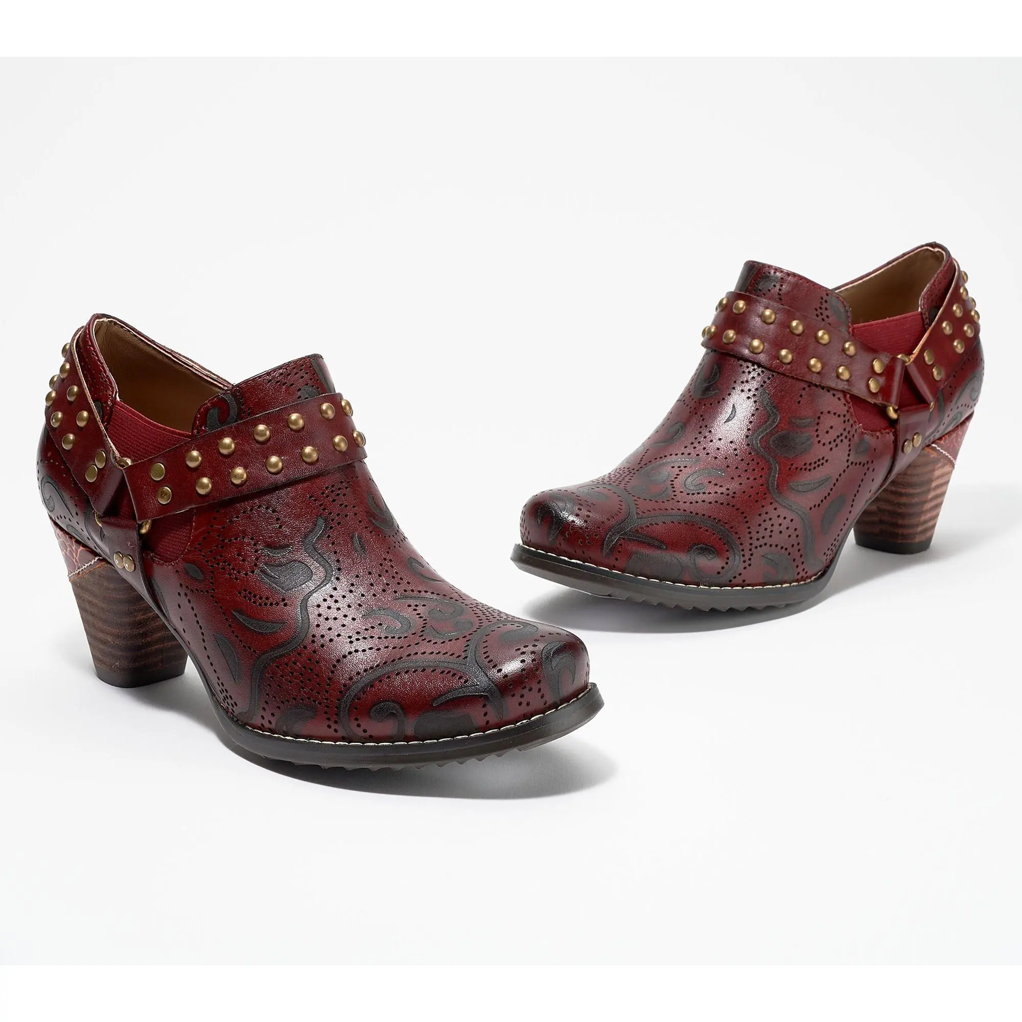 L'Artiste by Spring Step Leather Booties - Kacielou