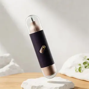 2-In-1 Electric Nose Hair Trimmer, Unisex, Pain-Free Efficient, USB Rechargeable, Automatic Shaver Cleaner, Face Grooming Tool