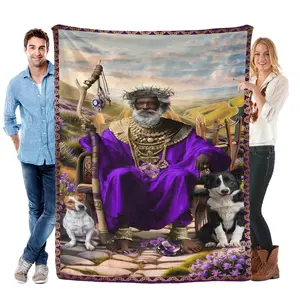 African American Jesus Spiritual Blanket | Powerful Faith & Comfort Throw  Christian Art Blanket Jesus Christ Blanket Spiritual Decor Religious Throw Blanket  Living Room Decoration