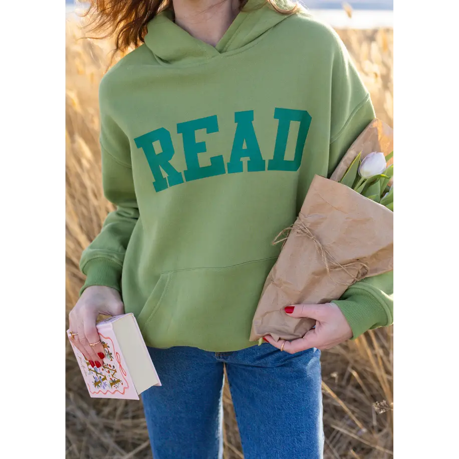 reader hoodie in matcha