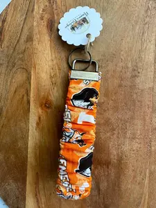 Custom Wristlet Fabric Key Fob Key Chain-SEC football