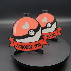 “I Choose You” Valentine’s Day Coaster Display – Regular &amp; Glow-in-the-Dark