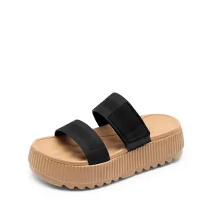 DREAM PAIRS Women's Chunky Platform Wedge Sandals - Adjustable Slip-On, Lightweight, Comfortable, Non-Slip, Waterproof Open-Toe Shoes for 2026 Summer Vacation, Beach