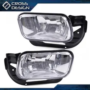 CROSSDESIGN Fit For 10-18 Dodge Ram 2500 3500 09-12 Ram 1500 Fog Lights Lamps Bracket Bulbs