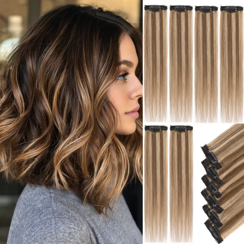 #4P27 Medium brown mixed dark blonde