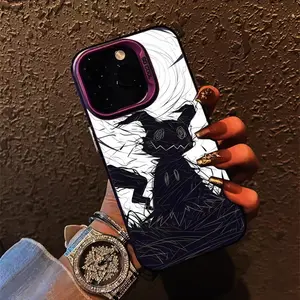 Ink Wash Mimikyu Phone Case Casing stylish phonecases for iPhone 17 16 15 14 13 12 11 Pro/ Max/Plus shock-proof anti-fingerprint Anti Fall Matte Back Cover Shockproof