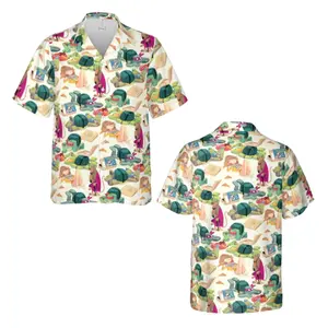 Shell Yeah TMNT Hawaiian Shirt, 90s Nostalgia Green Hero Patterned Shirt, Green Ninja Team Graphic Hawaiian Shirt, Classic Pizza Time Cartoon Character Top, Retro Pizza Loving Turtles Button Down Shirt