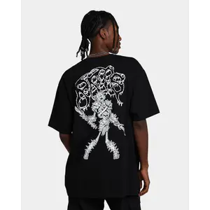 Rats Get Fat X Funeral French Rats Warrior T-Shirt Black