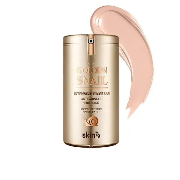 Skin79 Golden Snail Intensive BB Cream for Adults, 45g - Hydrating, Light, Smooth-Finish Makeup with Snail Secretion Filtrate, Anti-Aging Benefits, Sun Protection for Dry Skin, Moisturizing, With Snail Extract