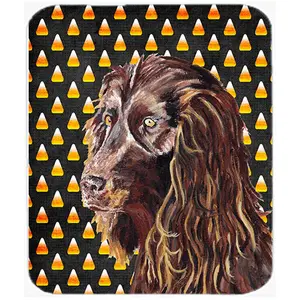 Carolines Treasures  7.75 x 9.25 In. Boykin Spaniel Halloween Candy Corn Mouse Pad- Hot Pad or Trivet