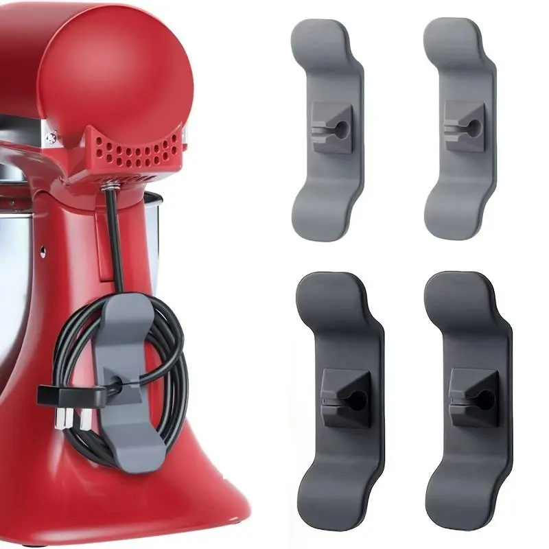 Random Color Cord Organizer for Kitchen Appliance, 6pcs Cable Management Holder for Air Fryer, Coffee Maker, Toaster, Room Organizer, Kitchen Gadgets,