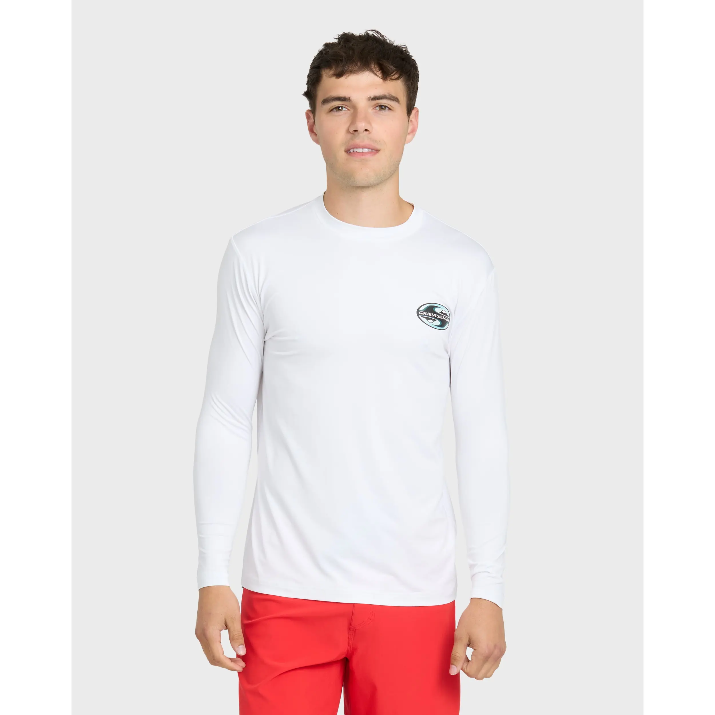 All Day Graphic UPF 50 Long Sleeve Surf Tee - White