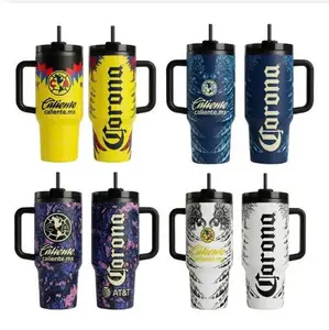 40oz Club América x Corona Insulated Tumbler – Premium Limited Edition, Cup Soccer Club Mug Fan Drinkware Gift, Gift for fan