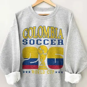 Colombia 2026 Soccer Sweatshirt, 90s Flag Team, Gift For Fans