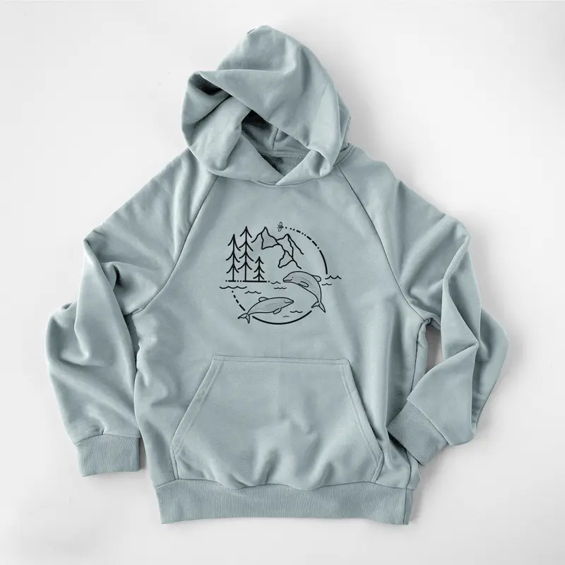 It's All Connected - Maui Dolphins - UltraLuxe Heavyweight French Terry Hoodie