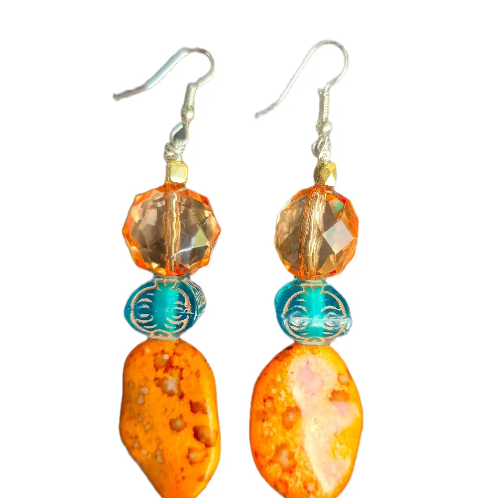#earrings #jewellery  #handmade #stone jewellery