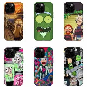Rick and Morty Crazy Universe Phone Cases – Vibrant Art Print Shockproof Covers, Compatible with iPhone X, 11, 12, 13, 14, 15, 16, 17 & more