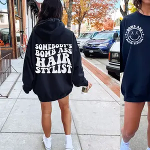 Somebody's Bomb Ass Hair stylist Sweatshirt, Somebody's Sweatshirt, Hair Stweatsylist Shirt, Wavy Shirt