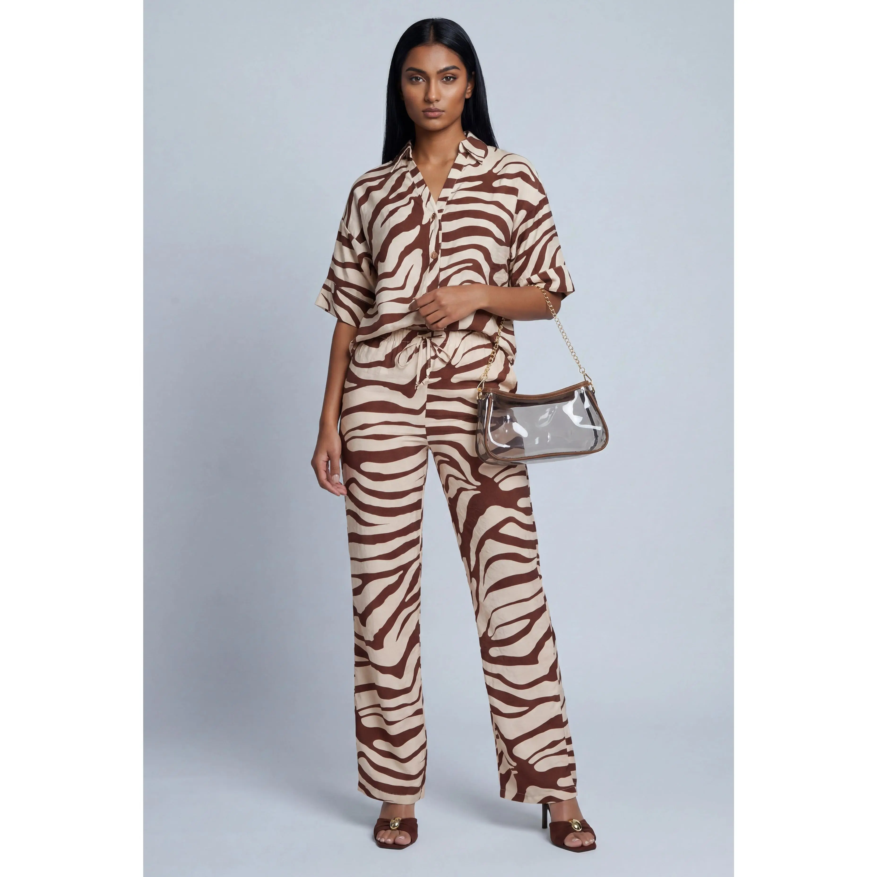 Zebra Drawstring Pants