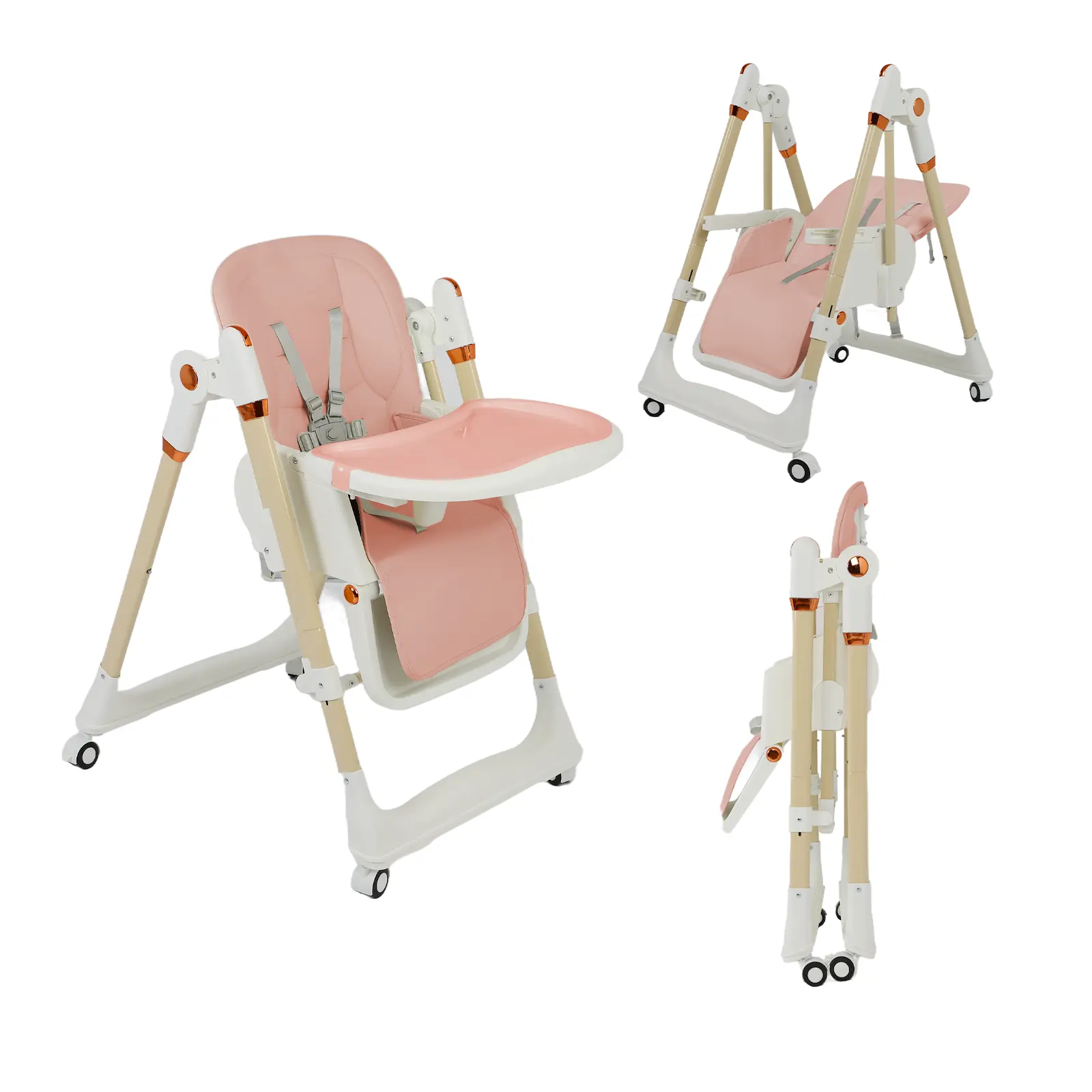 #pink# Free swivel casters+pallet