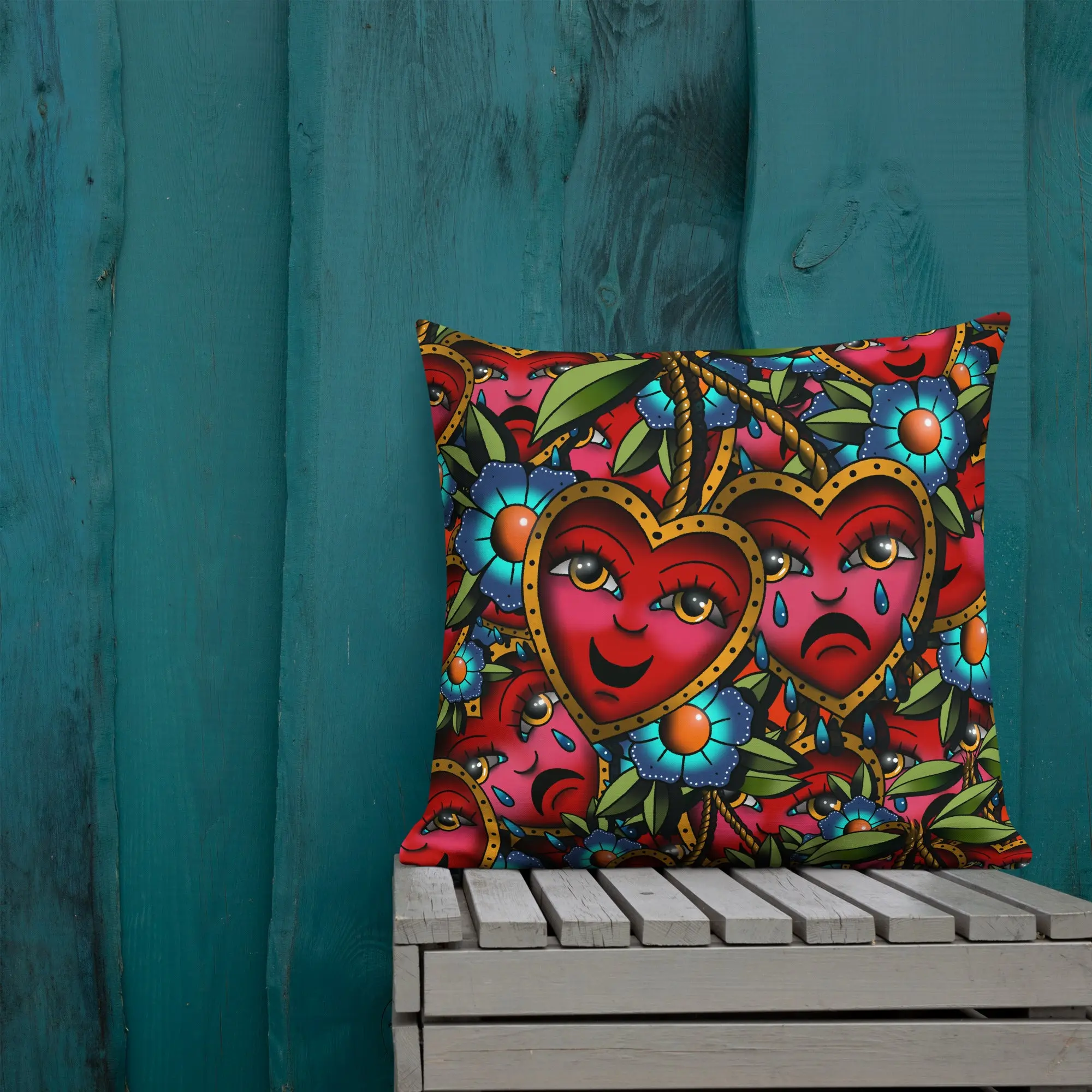 Crying Heart Premium Pillow