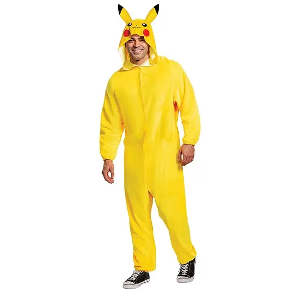 Pokémon Adult Pikachu Classic Costume, Clothes, Hoodie