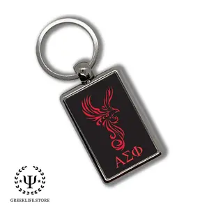 Alpha Sigma Phi Keychain Rectangular