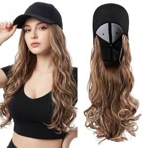 SEGOHAIR Baseball Cap with 16 Inch Heat Resistant Synthetic Hair Extensions Adjustable Velcro Closure Natural Looking Wig for Any Occasion