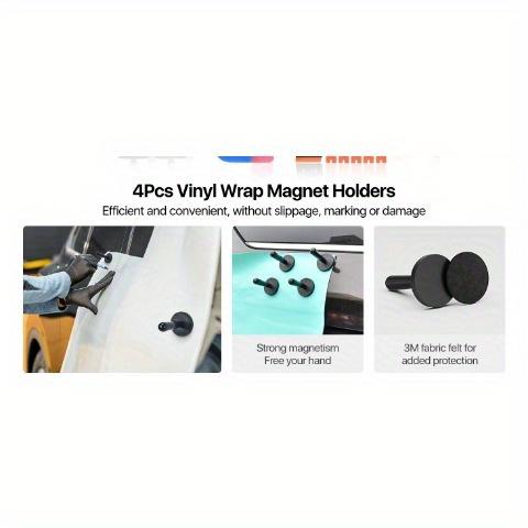 Vinyl Wrap Tool Kit, Car Wrap Kit, Vinyl Wrap Tools with Felt Squeegee, Magnet Holder, Complete Essential Car Wrapping Kit for Film Installation with Corner Squeegee