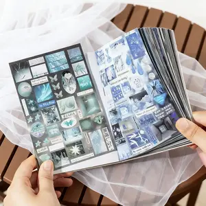 30pcs Retro Style Fish Migration Deco Tape Stickers, Sticker Packs, DIY Decorative Creative Scrapbook Materials, Suitable for Journals, Photo Frames, Gifts