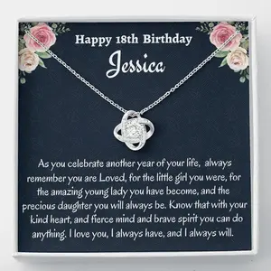18th Birthday Necklace Women's Pendant Necklaces Boys' Necklaces for 18 Year Old Girl Personalized Eighteenth Love