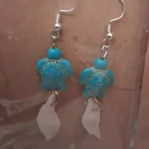 Handmade Alligator gar scale earrings