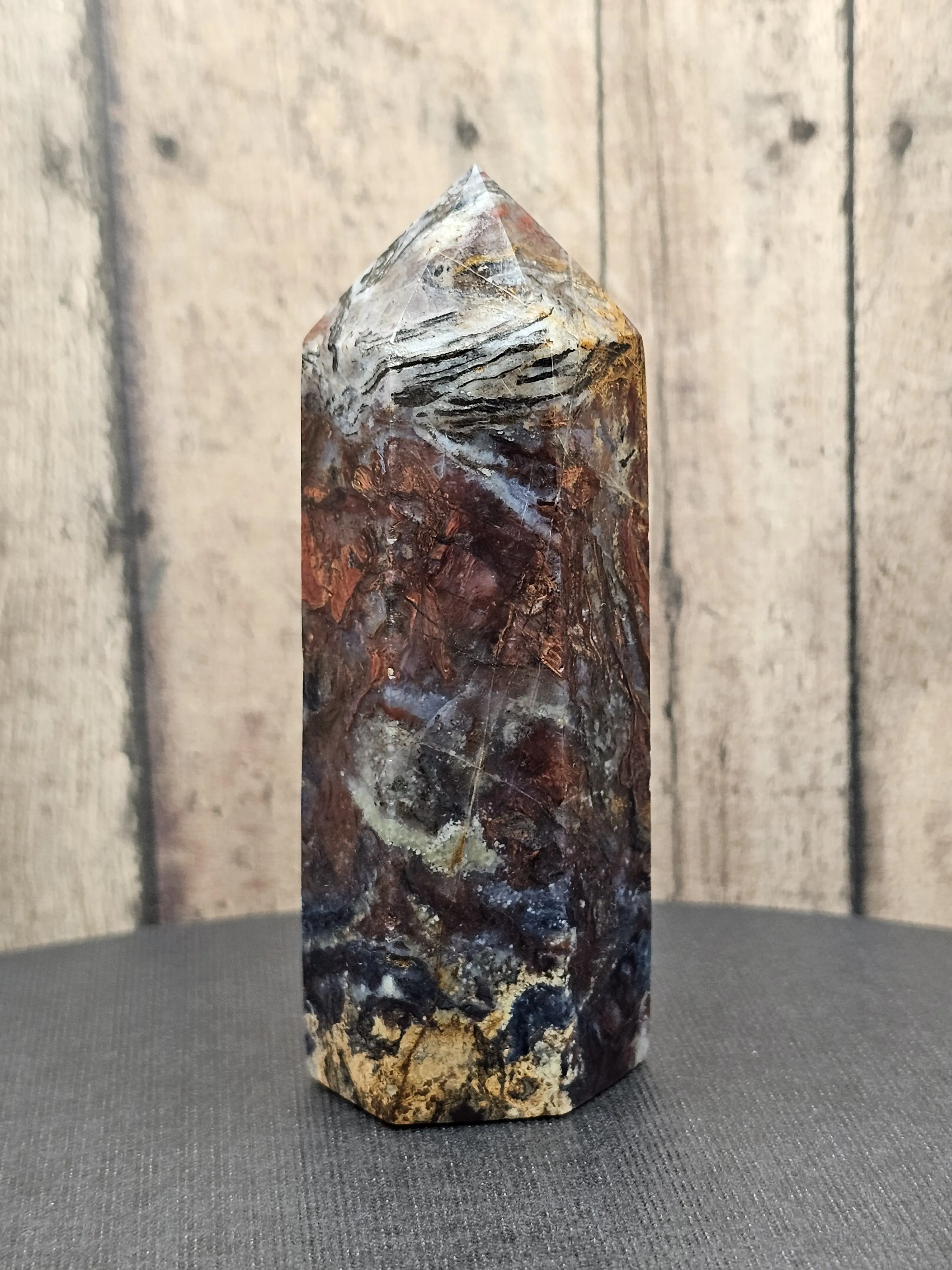 Blue and Red Pietersite Point AAA High Quality